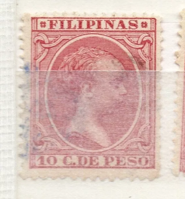 Philippines 1890s Classic Baby King Issue Used Value 10c. 182735