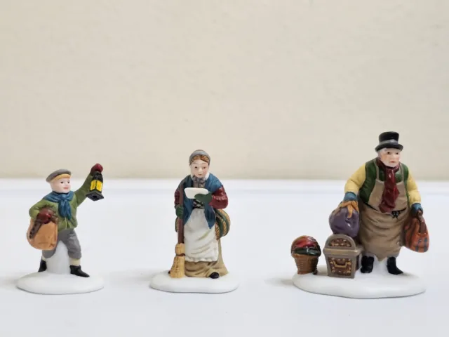 Dept 56  COME INTO THE INN Set of 3 Dickens Village Series  #55603 Vintage New