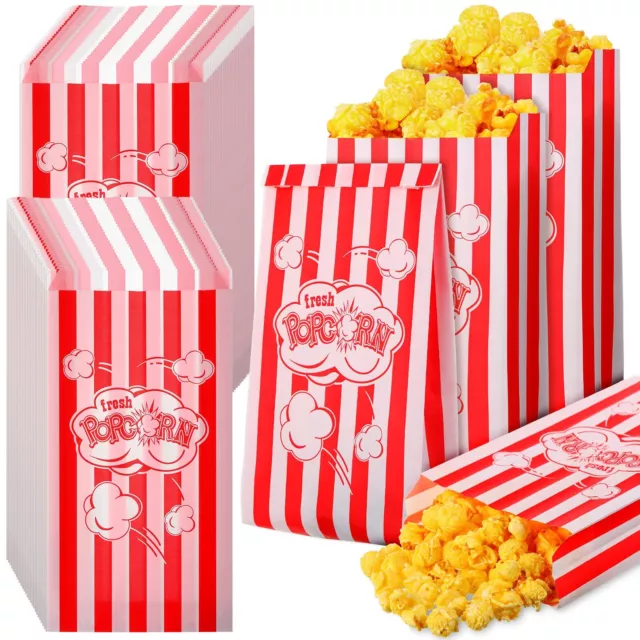 600 Pcs Paper Popcorn Bags Bulk 2 oz Grease Proof Popcorn Holders Disposable ...