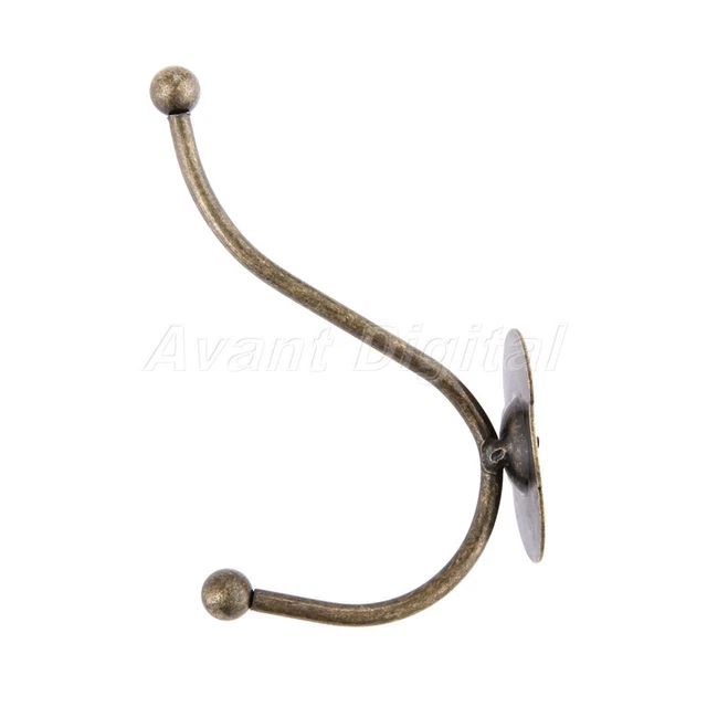 Metal Wall Hook Coat Hat Clothes Towel Holder Retro Bathroom Kitchen Door Hanger