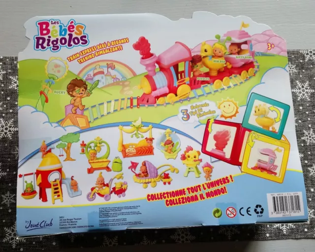 Les Bébés Rigolos Train Express Bébé a Rebonds joue club Neuf + cadeau 2