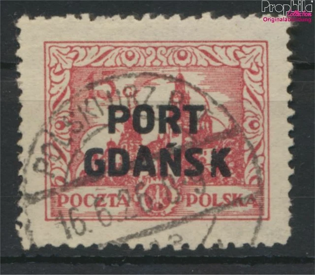 Briefmarken Polnische Post Danzig 1926 Mi 14 gestempelt(9687990
