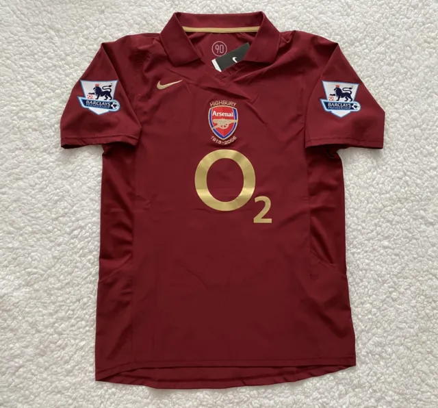 Thierry Henry Arsenal Premier League New Men's Retro Soccer Jersey - Size XXL