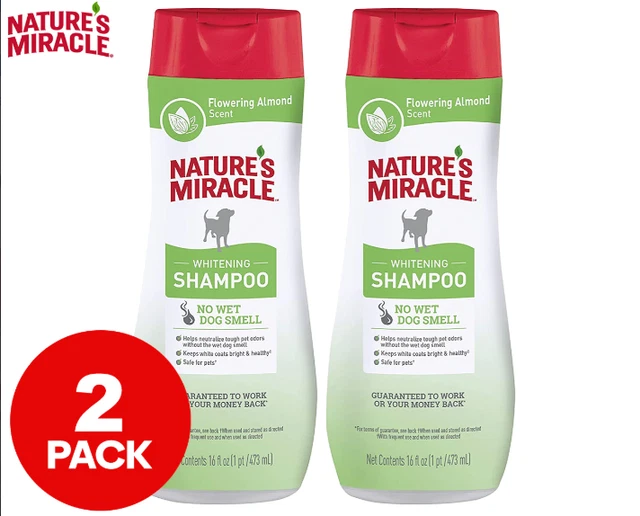 2 x Nature's Miracle Whitening Shampoo Flowering Almond 473mL