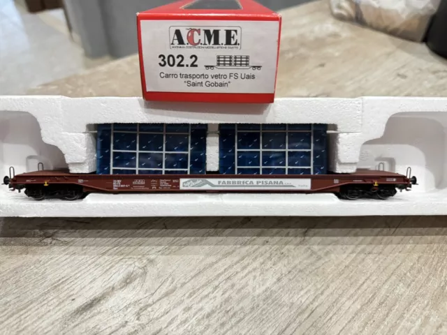 Acme 302.2 Carro Uais Trasporto Vetro FS scala H0