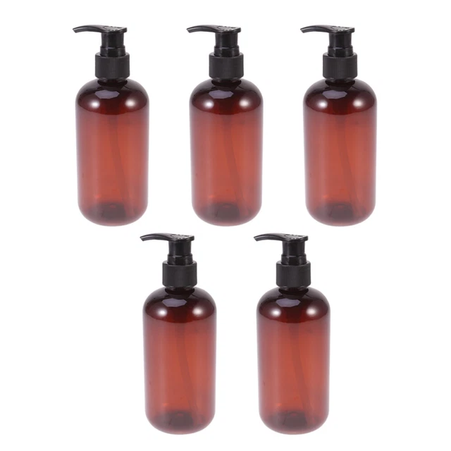 Champú para hombres recipiente de loción botella de bombeo transparente cabecero de cama champú marrón