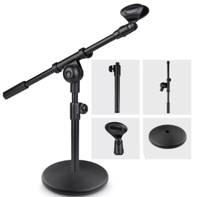 Microphone Stand Telescopic Boom Adjustable for Mic Holder Tripod AU STOCK 2