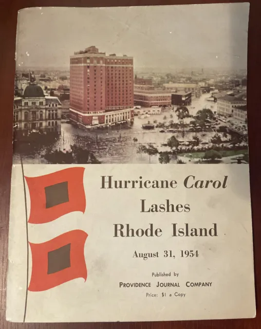 1954 Book on Hurricane Carol Providence Rhode Island Providence Journal
