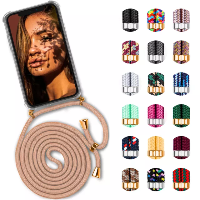 Catena Con Custodia per Apple IPHONE 12 Mini Nastro Da Appendere Nuovo