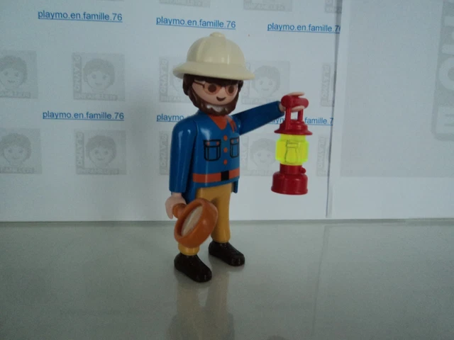 Playmobil Vintage Safari 3364 De 1985 - Explorateur, Chimpanzés, Jeep, Set Complet