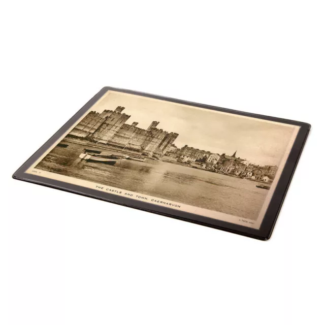 MOUSE MAT - Vintage Wales - The Castle and Town, Caernarvon