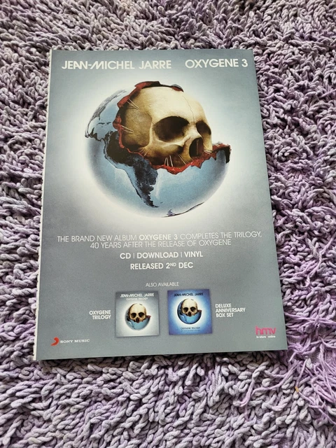 (Tpg64) Advert/Poster 11X8" Jean-Michael Jarre : 'Oxygene 3' Album