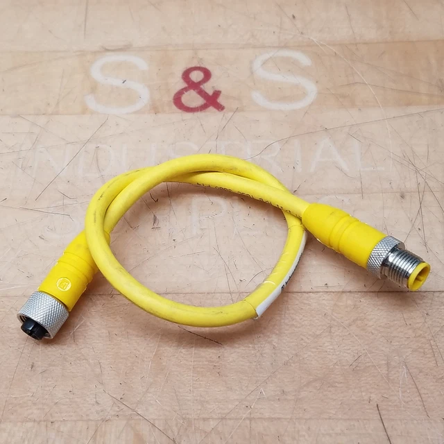 Lumberg RST 4-RKT 4-643/0.3M Double Ended cordset, Male to Female Str, 4 Pole