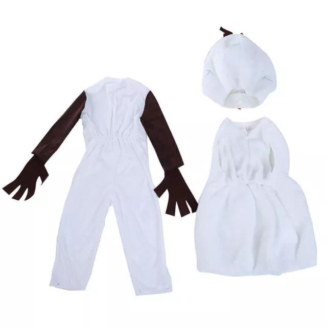 Olaf Costume Kids Infant Cute Snowman Boys Girls Cosplay Christmas Jumpsuit Gift 3