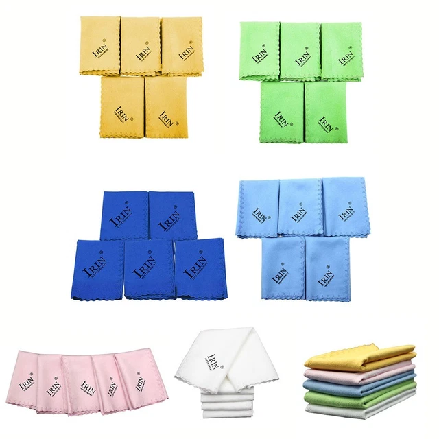 Effective and Versatile Microfiber Polishing Cloth for Instruments Pack of 5