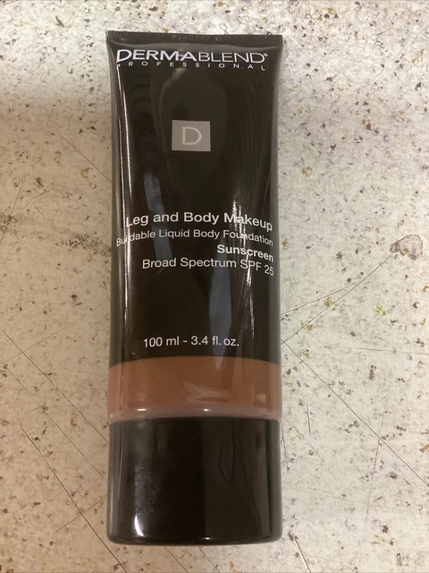Maquillaje corporal y piernas Dermablend FPS 25 - natural profundo, 3,4 oz exp. 2/25 SELLADO