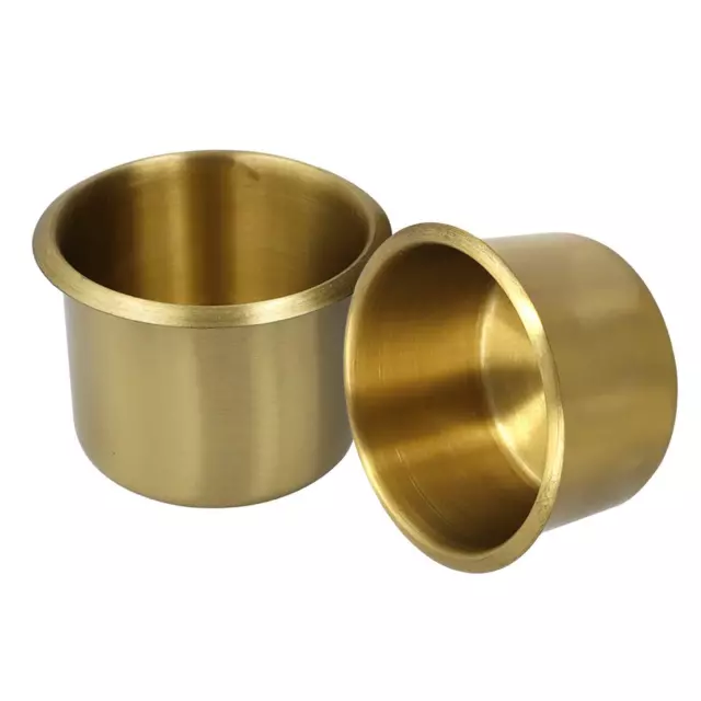 Recessed Cup Drink Holder Coated Brass Universal for Yacht Marine Parts