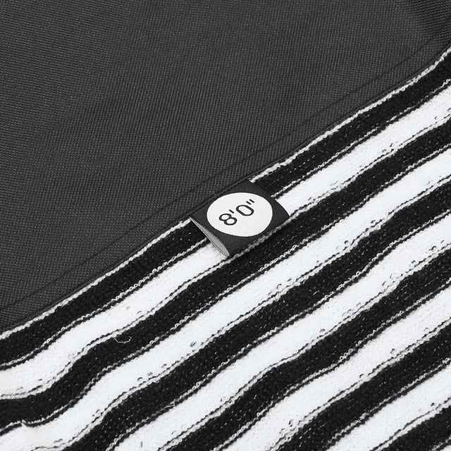 Polyester Black White Stripe Surfboard Sock Cover Protection Bag For Hard Board