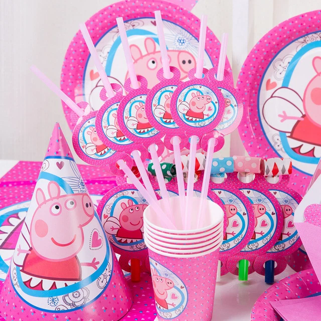 Peppa Swimming Peppa Pig Birthday Party Supplies - Plates, Cups, Napkins, Banner Decorations (Pink Theme) Peppa Pig Shirt