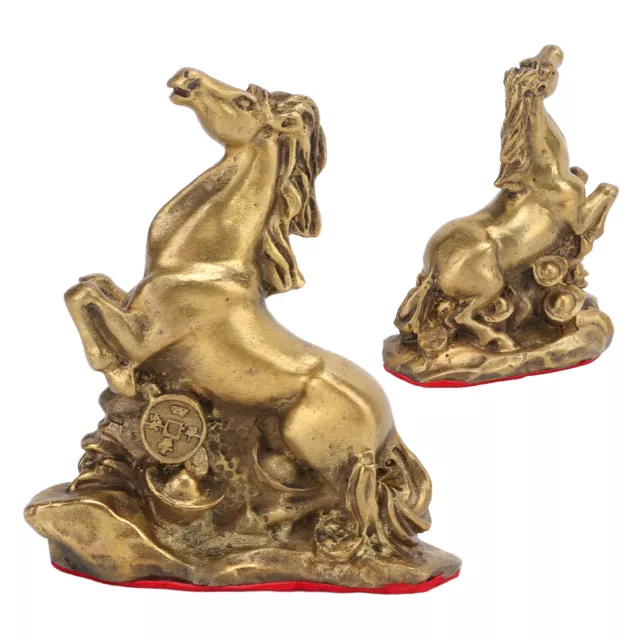 Statua Cavallo Fatta a Mano Piccolo Volume Ottone Statuetta Cavallo Per Arredo Casa BGS