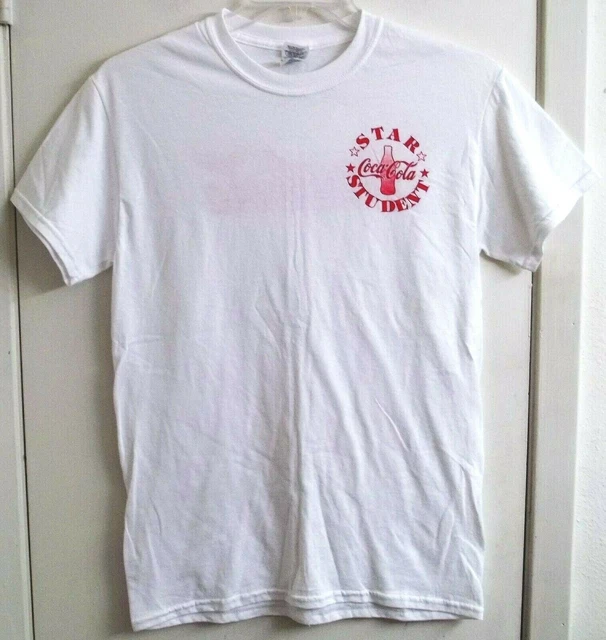 Coca-Cola Star Student T-Shirt Adult S Small Size Coke