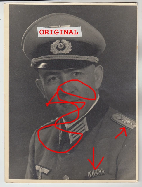 Foto 2wk Portrait Soldat IR 23 Uniform Offizier Hptm Orden 1wk EK Rastenburg WH