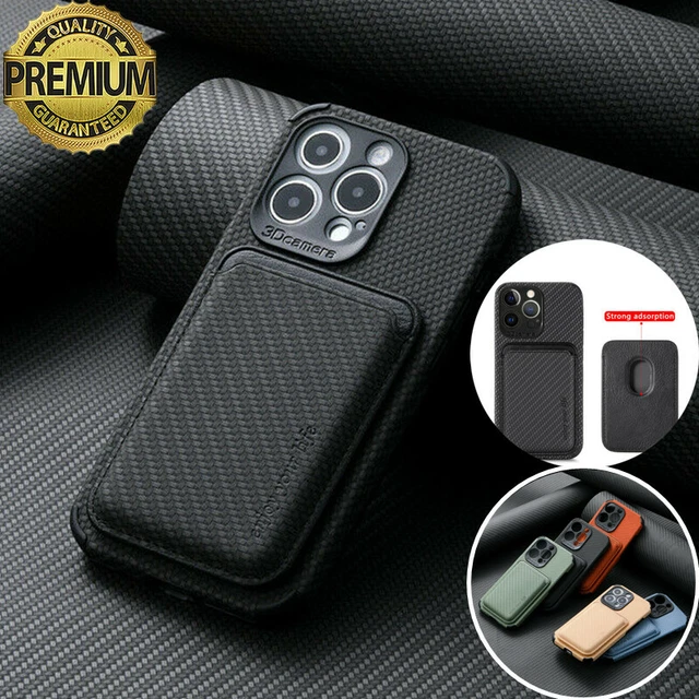 For iPhone 14 13 Pro Max 12 11 XS XR 8 For MagSafe Carbon Fiber Slim Case Cover