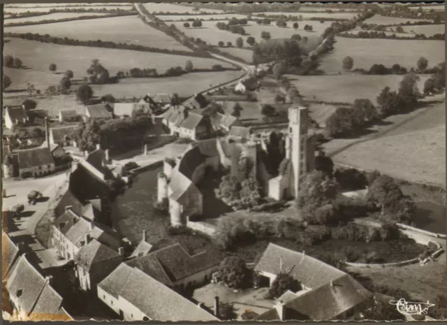 18 Sagonnes Vue Aerienne Ruines Ancien Chateau Carte Postale