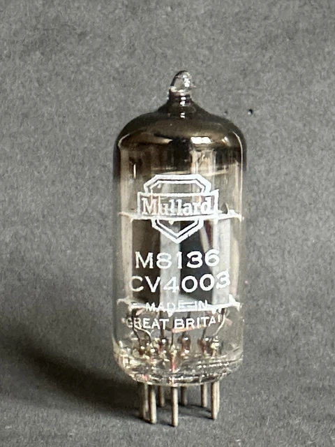 ムラード M8136 (ECC82)ボックスプレート 新品の ヨーロッパ製