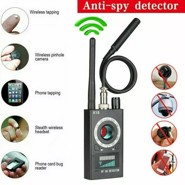 KAMERA AUFSPÜRGERÄT WANZEN FINDER DETEKTOR RF SPY BUG GSM GPS 1MHz-6000MHz Neu