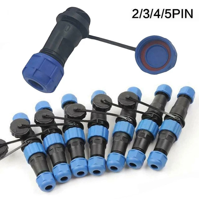 Luftfahrtstecker SP17 2-polig IP68 - Wasserdichter Steckverbinder 380V 10A