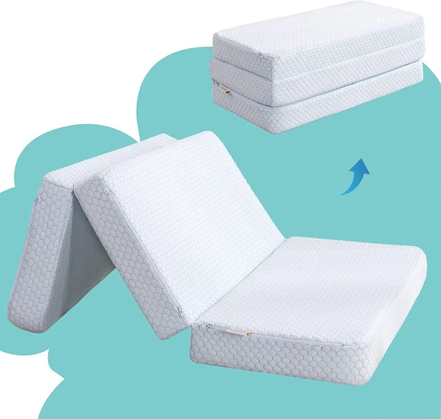 Pack and Play Mattress 38x26" Dual Sided Mini Crib Mattress with Removable Cover