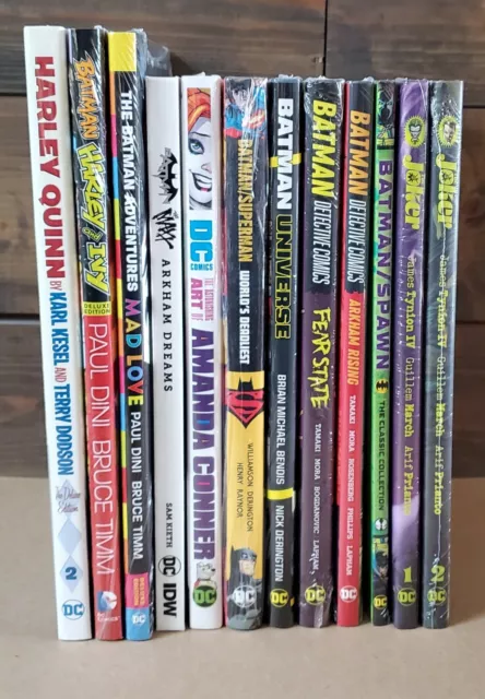 Hardcover Comic Book Lot SEALED - Batman, Joker, Harley Quinn, Batman/Superman