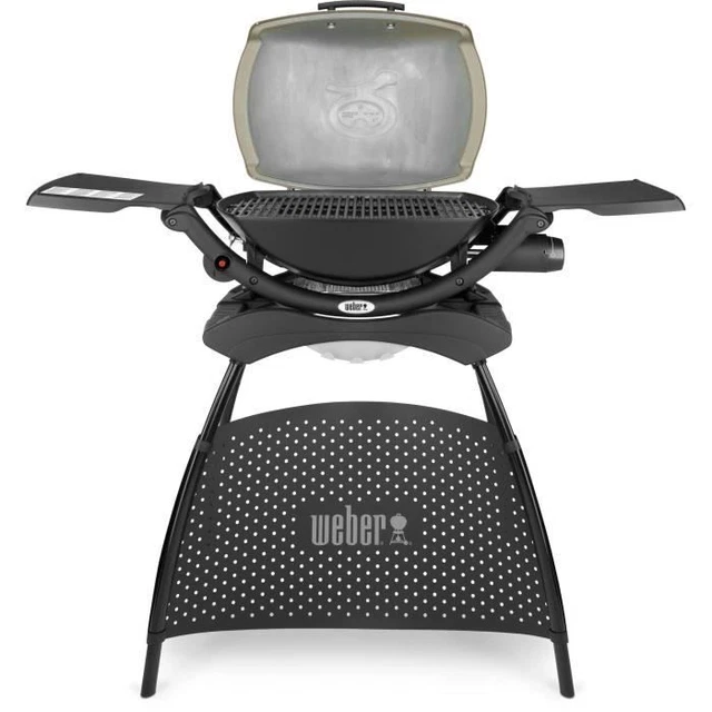 14556691 WEBER - Barbecue a gas - Supporto Q 2000 nero - 9 coperchi - Nero