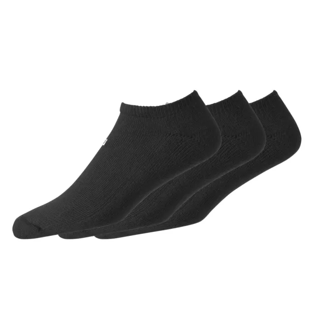 FootJoy Mens ComfortSof Low Cut 3-Pack Socks Black Fits Shoe Size 7-12