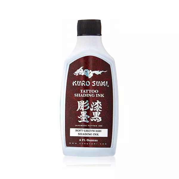 Kuro Sumi Tattoo Tinte - Weich Grau Waschung - 170ml Flasche - Schattierung