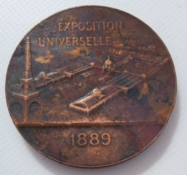 1889 Paris Universal Exposition / Eiffel Tower / French Bronze Medal