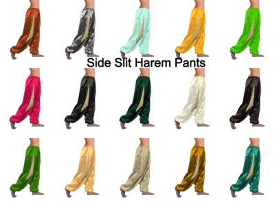 Aladdin ALADDIN Largo Raso Harem Ventre Costume Yoga Halloween Alto Split Harem S18-2 