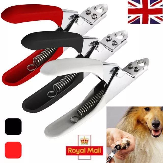 Pet Dog Cat Nail Toe Claw Clippers Scissor Trimmer Shear Cutter Grooming Tool UK