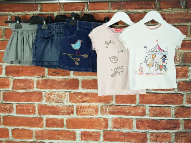Girls Bundle Aged 2-3 Years Gap Next M&S T-Shirt Shorts Skirt Summer Set 98Cm