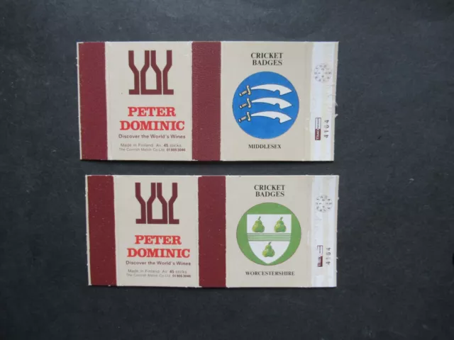 2 Old Cricket Skillet Matchbox Labels. Design 5.