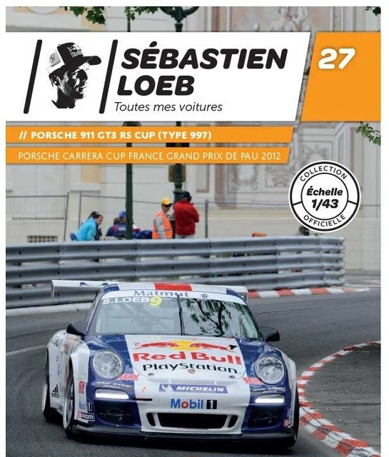 Modèle Rallye 1:43 – Porsche 911 GT3 N°27 Sébastien Loeb 2012 – Altaya – Neuf