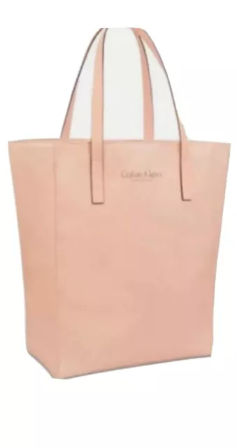 NEW Calvin Klein Tote Bag - Votre Cadeau- Beige Tote 17" x 15" x 5"