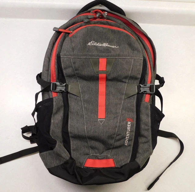 EDDIE BAUER ADVENTURER 30L Hiking Backpack FreeCool Charcoal Gray/Red