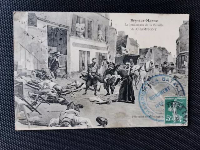 CPA 94 BRY-SUR-MARNE - Le Lendemain de la Bataille de CHAMPIGNY