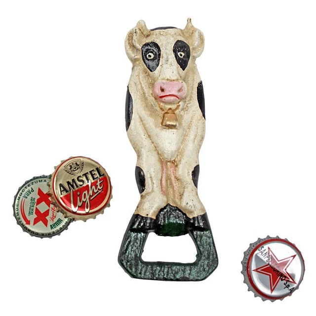 Design Toscano Moo Likes the Brew: Cow Cast Iron Bottle Opener