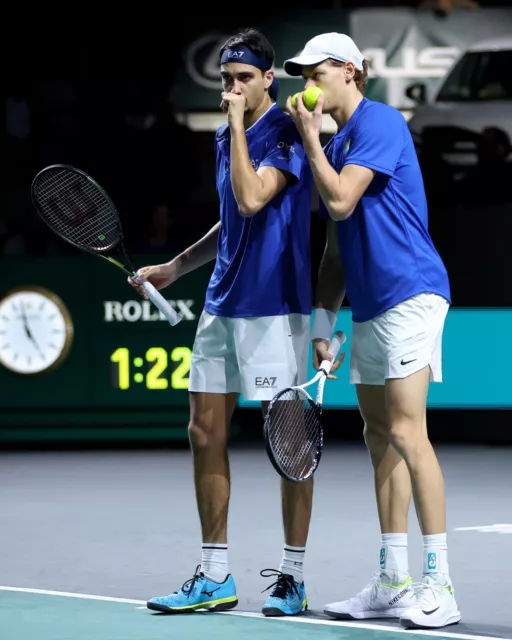 Davis Cup 2023 Italia Campione Del Mondo 2023 Poster 45X32Cm Jannik Sinner