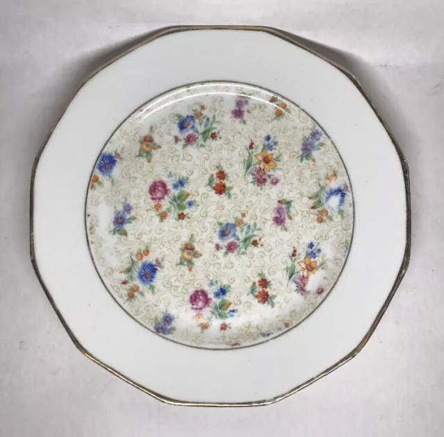 Lot1 De 6 Grandes Assiettes Plates En Porcelaine Signée G.R France 🇫🇷 D 23 Cm