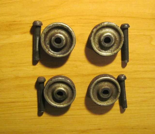 VINTAGE SINGER TREADLE Sewing Machine Wheels Set Of 4, 3/8" Wide