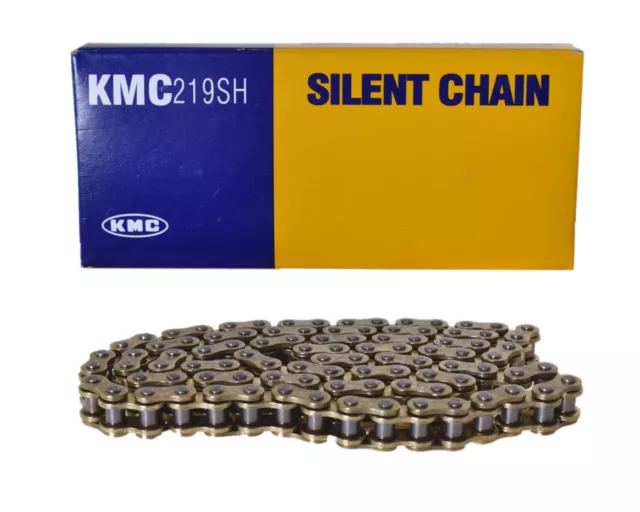 KMC Kartkette Silent Chain, 219er GOLD/GOLD, 96 -116 Glieder